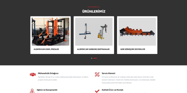 ALG Metal - Konya Web Tasarım Web Sitesi