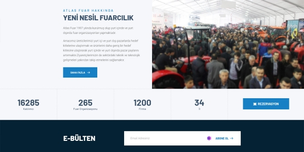 Atlas Fuarcılık - Konya Web Tasarım Web Sitesi