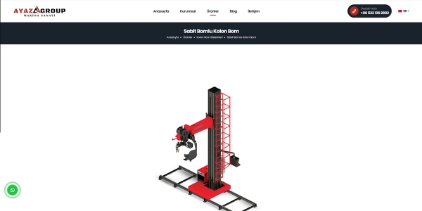 Ayaz Makina Kaynak Otomasyon Makineleri - Konya Web Tasarım Web Sitesi