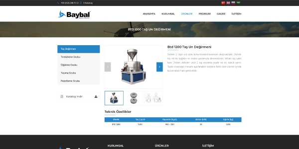 Baybal Değirmen - Konya Web Tasarım Web Sitesi