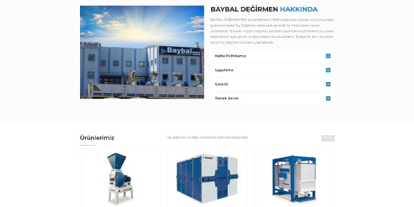 Baybal Değirmen - Konya Web Tasarım Web Sitesi