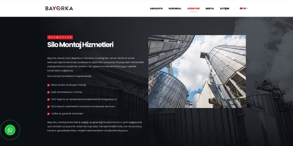 Bayorka Tahıl Depolama Sistemleri - Konya Web Tasarım Web Sitesi