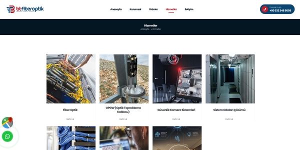 BTfiberoptik Network Bilişim Güvenlik - Konya Web Tasarım Web Sitesi