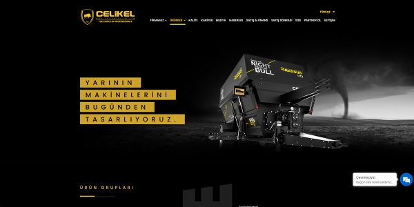 Çelikel Tarım Makinaları - Konya Web Tasarım Web Sitesi