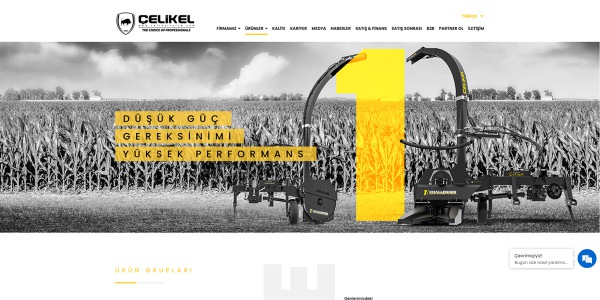 Çelikel Tarım Makinaları - Konya Web Tasarım Web Sitesi