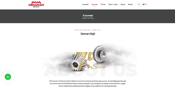 Devran Dişli - Konya Web Tasarım Web Sitesi