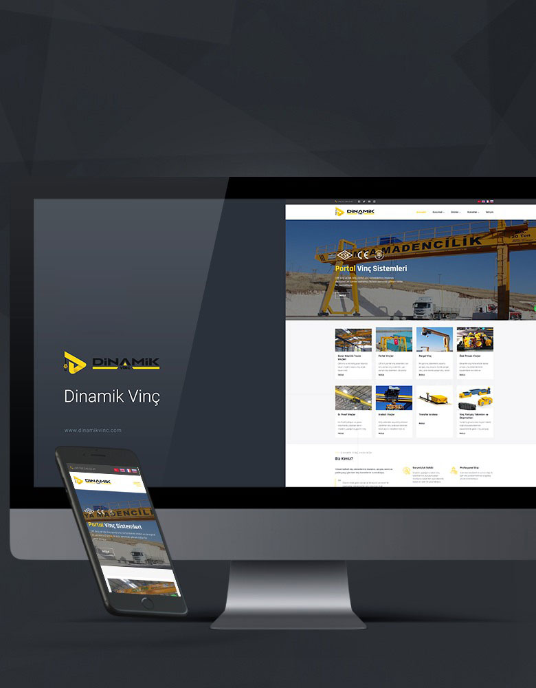 Dinamik Vinç Sistemleri - Konya Web Tasarım Web Sitesi