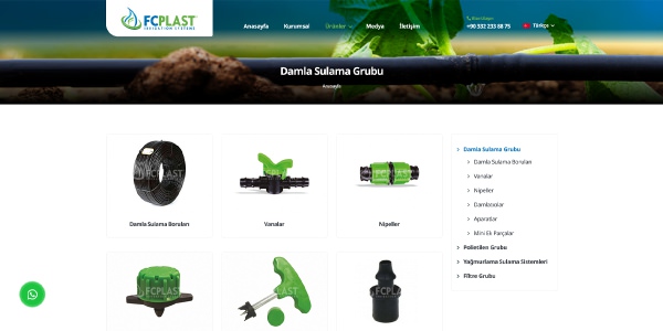 Fcplast Irrigation Systems - Konya Web Tasarım Web Sitesi