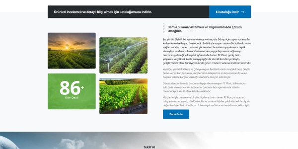 Fcplast Irrigation Systems - Konya Web Tasarım Web Sitesi