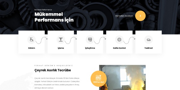 Ferhat Döküm - Konya Web Tasarım Web Sitesi