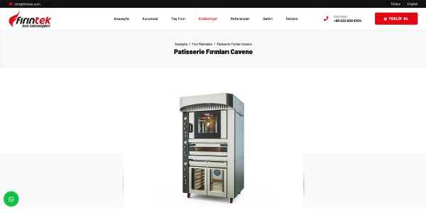 Fırıntek Fırın Teknolojileri - Konya Web Tasarım Web Sitesi