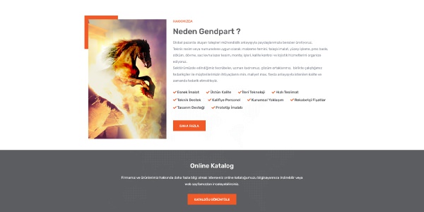 Gendpart Döküm - Konya Web Tasarım Web Sitesi