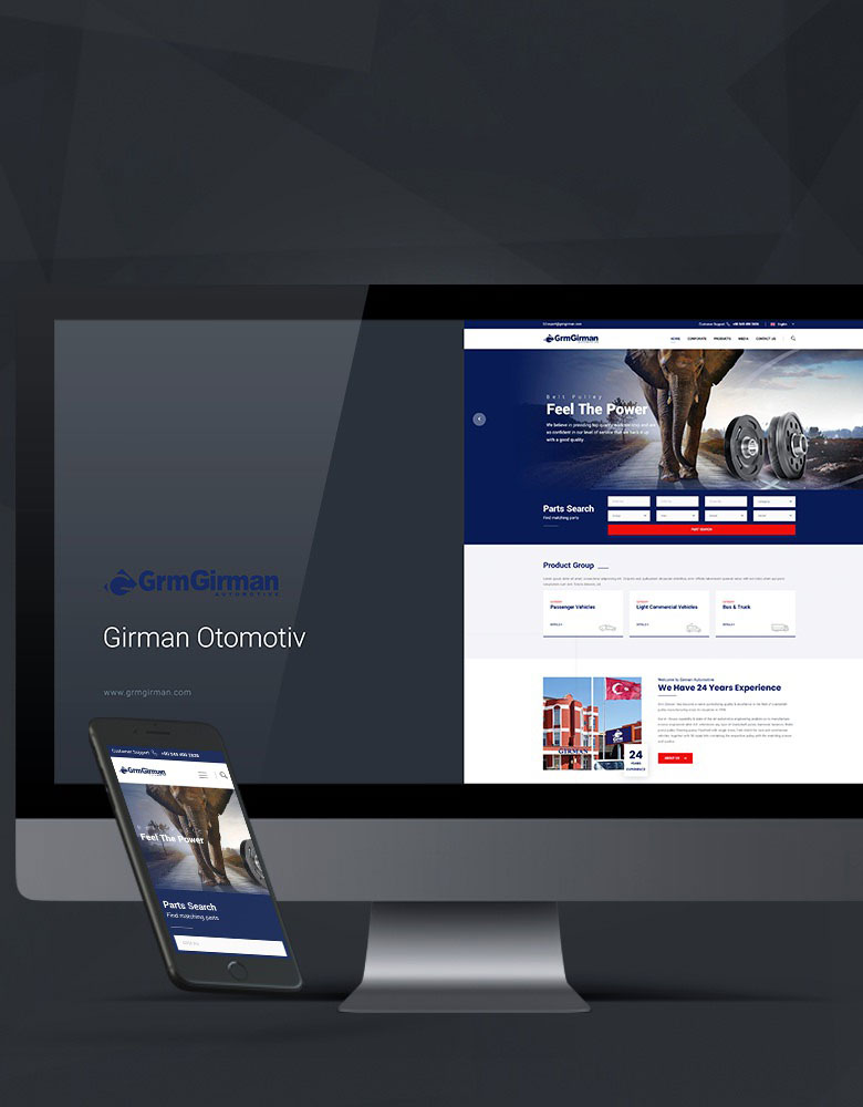 Girman Otomotiv - Konya Web Tasarım Web Sitesi