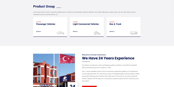 Girman Otomotiv - Konya Web Tasarım Web Sitesi