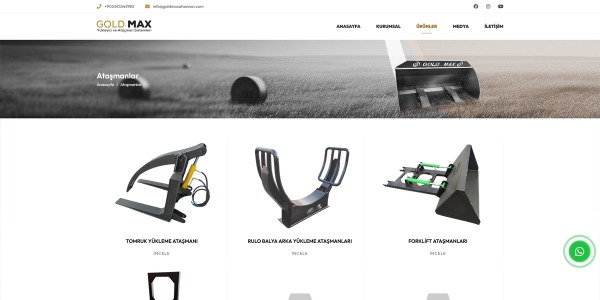 Goldmax Ataşman - Konya Web Tasarım Web Sitesi