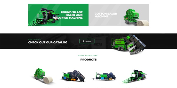 Hezar Machinery - Konya Web Tasarım Web Sitesi