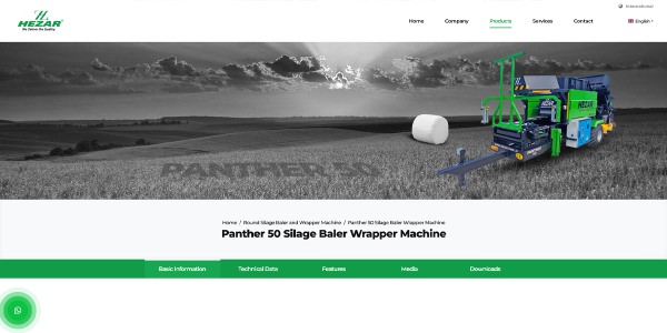 Hezar Machinery - Konya Web Tasarım Web Sitesi