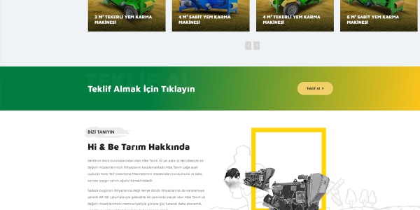 Hibe Tarım - Konya Web Tasarım Web Sitesi