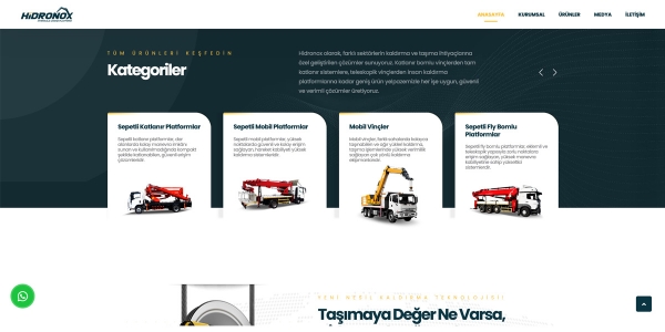 Hidronox Vinç - Konya Web Tasarım Web Sitesi