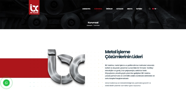 İBC Makine - Metal Bükme ve Profil Bükme Makineleri - Konya Web Tasarım Web Sitesi