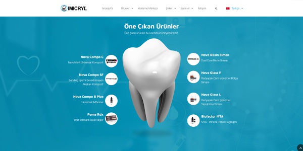 Imicryl Dental - Konya Web Tasarım Web Sitesi