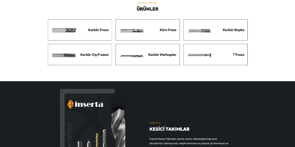 İnserta Kesici Takımlar - Konya Web Tasarım Web Sitesi