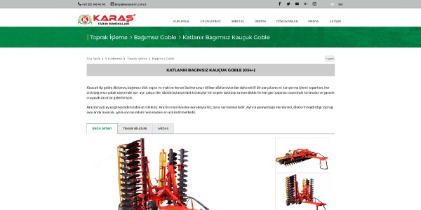 Karaş Tarım - Konya Web Tasarım Web Sitesi