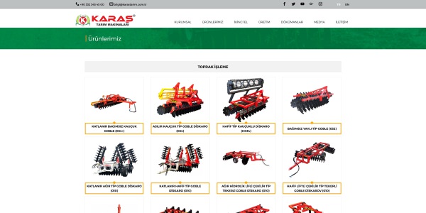 Karaş Tarım - Konya Web Tasarım Web Sitesi