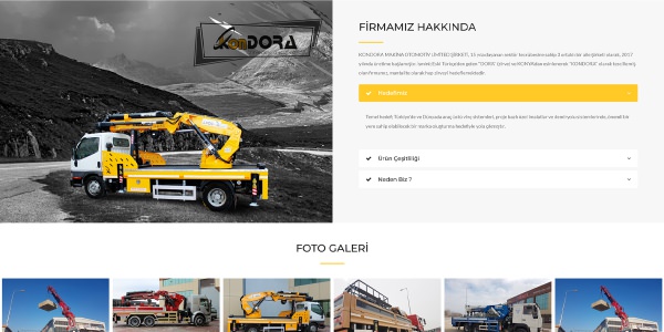 Kondora Vinç - Konya Web Tasarım Web Sitesi