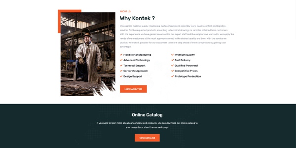 Kontek Machinery - Konya Web Tasarım Web Sitesi