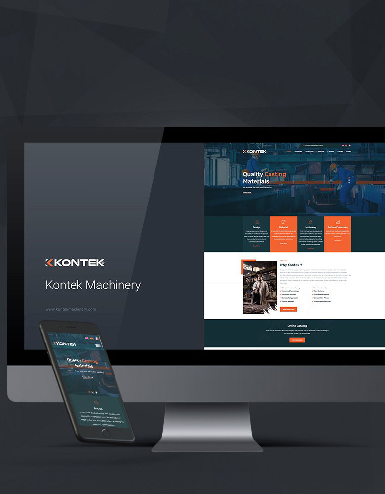 Kontek Machinery - Konya Web Tasarım Web Sitesi