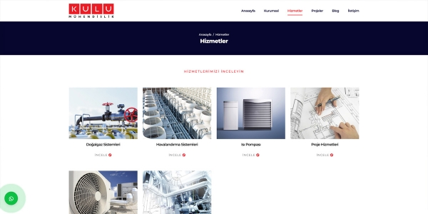 Kulu Mühendislik - Konya Web Tasarım Web Sitesi