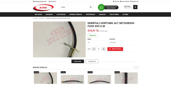 KWK Motorlu Araçlar - Konya Web Tasarım Web Sitesi