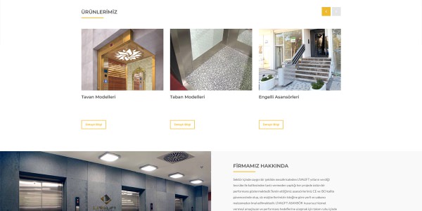 Livalift Asansör - Konya Web Tasarım Web Sitesi