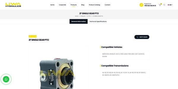 Liwa Hydraulic - Konya Web Tasarım Web Sitesi
