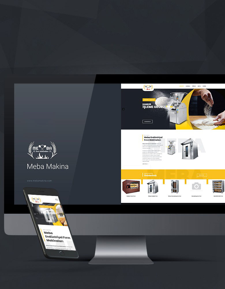 Meba Makina - Konya Web Tasarım Web Sitesi