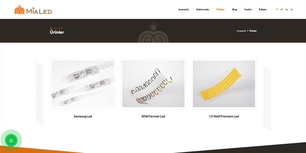Mialed Led Aydınlatma Teknolojileri - Konya Web Tasarım Web Sitesi