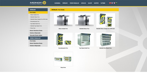 Monofi Fırın Makinaları - Konya Web Tasarım Web Sitesi
