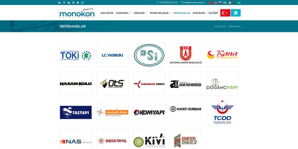 Monokon Elektrik - Konya Web Tasarım Web Sitesi
