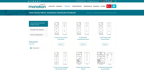 Monokon Elektrik - Konya Web Tasarım Web Sitesi