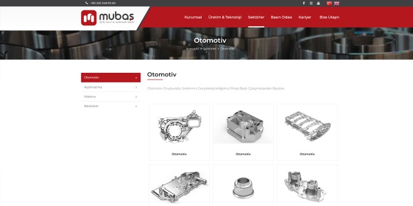 Mubaş Metal - Konya Web Tasarım Web Sitesi