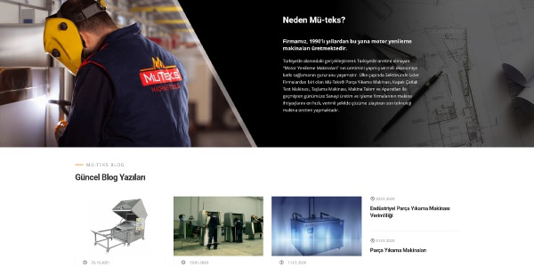 Muteks Parça Yıkama Makinaları - Konya Web Tasarım Web Sitesi