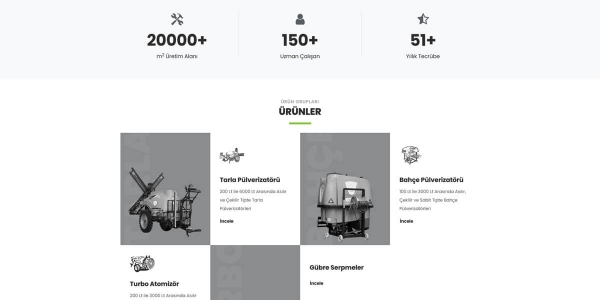 Öntar Tarım Makinaları - Konya Web Tasarım Web Sitesi