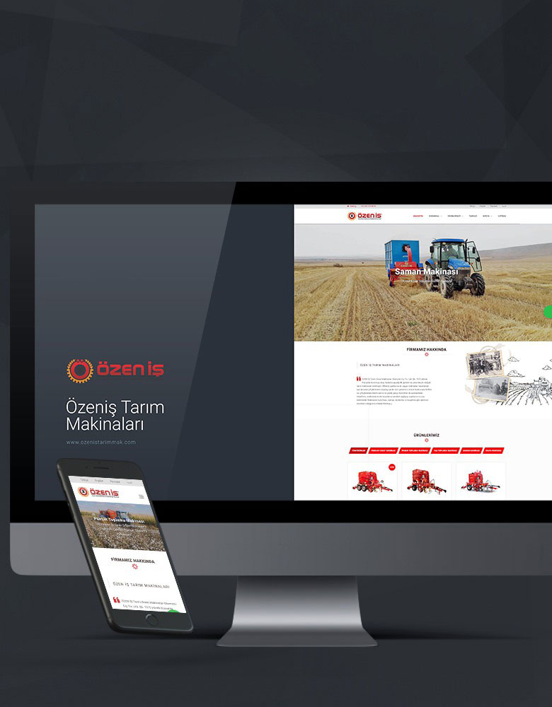 Özeniş Tarım Makinaları - Konya Web Tasarım Web Sitesi