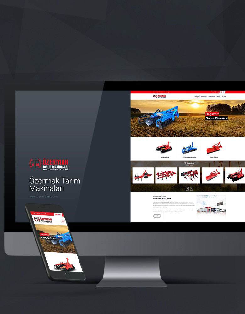 Özermak Tarım Makinaları - Konya Web Tasarım Web Sitesi