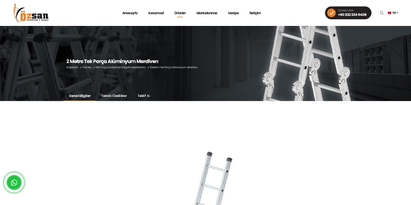 Özsan Merdiven & İskele - Konya Web Tasarım Web Sitesi
