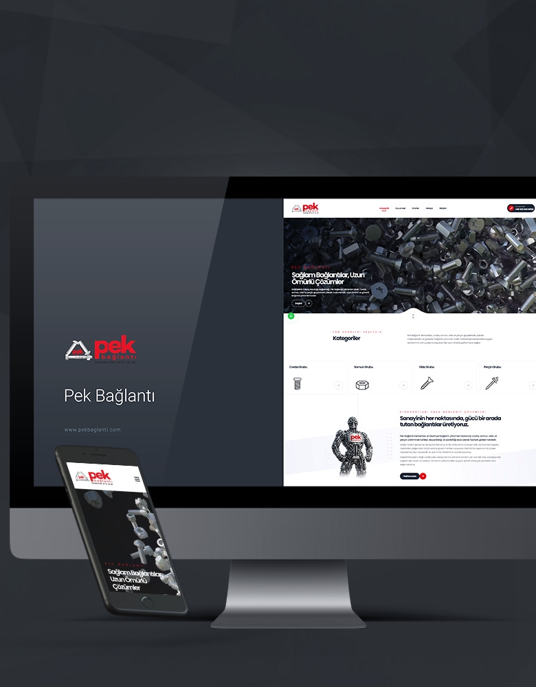 Pek Bağlantı Elemanları - Konya Web Tasarım Web Sitesi