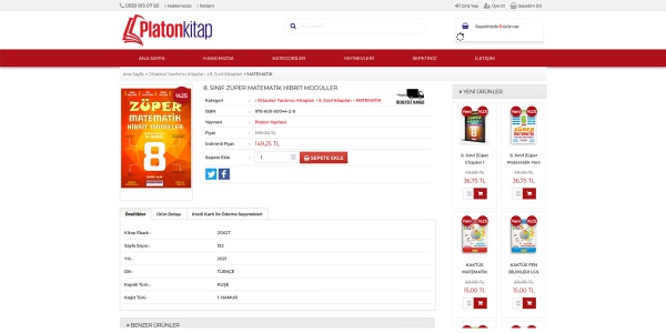 Platon Kitap - Konya Web Tasarım Web Sitesi