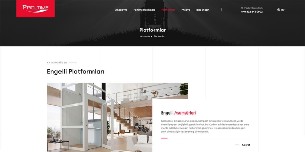 Poltime Engelli Asansörleri - Konya Web Tasarım Web Sitesi