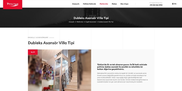 Poltime Engelli Asansörleri - Konya Web Tasarım Web Sitesi